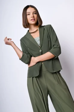 Blazer con maniche crop