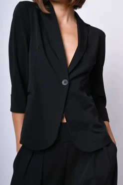 Blazer con maniche crop