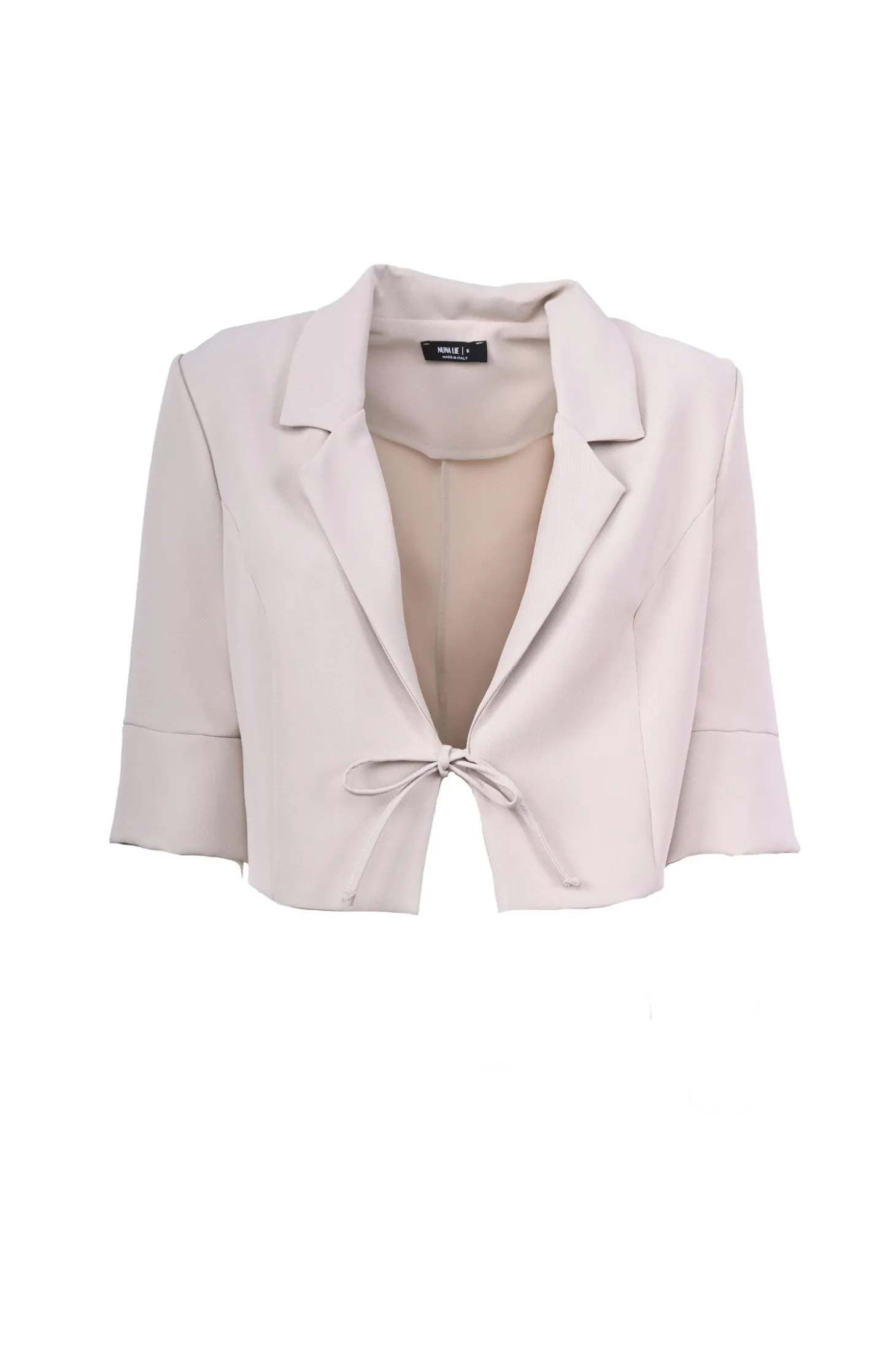 Blazer crop con laccetti