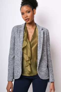 Blazer in maglia bouclé