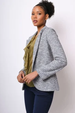 Blazer in maglia bouclé