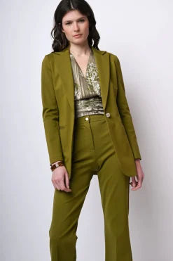 Blazer lungo monopetto