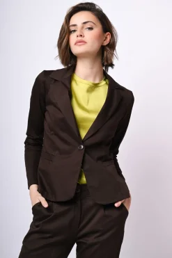 Blazer monopetto in cotone