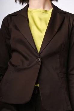 Blazer monopetto in cotone
