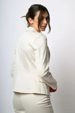 Blazer monopetto in cotone