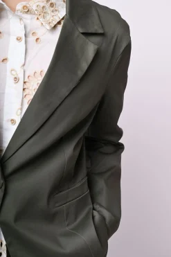 Blazer monopetto in cotone