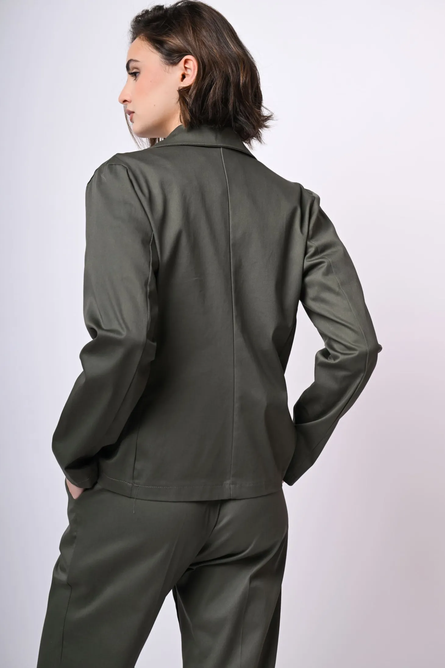 Blazer monopetto in cotone