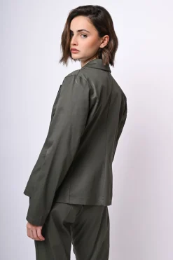 Blazer monopetto in cotone