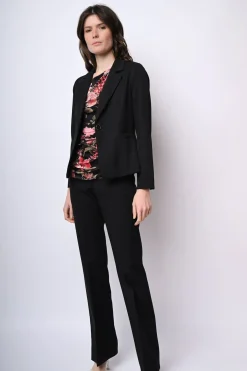 Blazer monopetto in tessuto tecnico