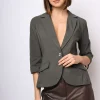 Blazer monopetto misto viscosa
