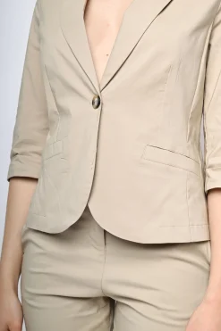 Blazer monopetto misto viscosa