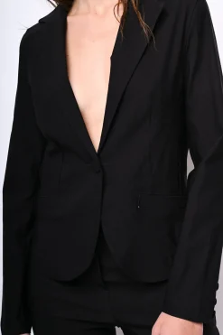 Blazer monopetto misto viscosa
