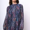 Blusa a stampa paisley
