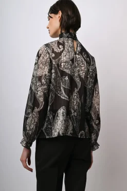 Blusa a stampa paisley