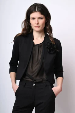 Bolero con spilla a rosa 3D