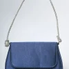 Borsa a mano con manico in strass