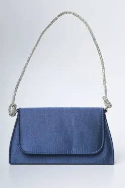 Borsa a mano con manico in strass