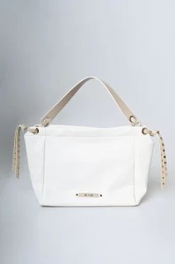 Borsa a spalla manici contrasto