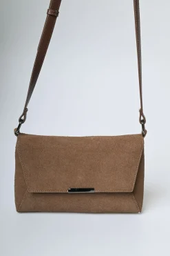 Borsa scamosciata a tracolla