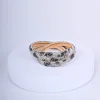 Bracciale intrecciati con strass animalier