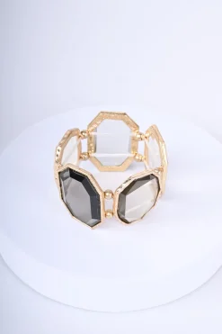 Bracciale rigido con pietre
