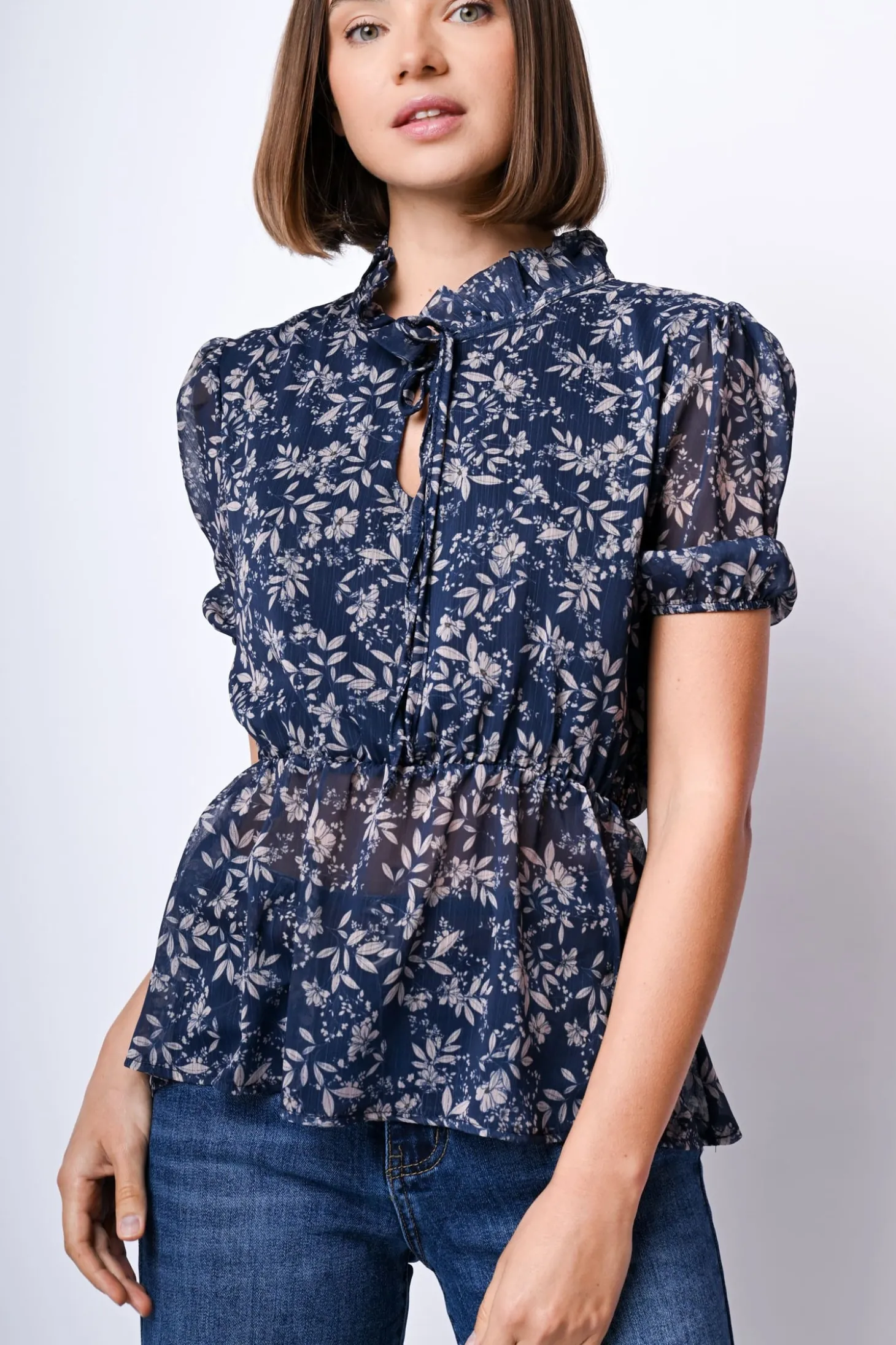 Camicetta a stampa floreale