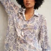 Camicia a stampa floreale Art Nouveau