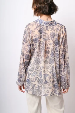 Camicia a stampa floreale Art Nouveau