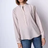 Camicia con colletto alla coreana