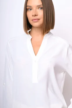 Camicia con scollo alla tunisina