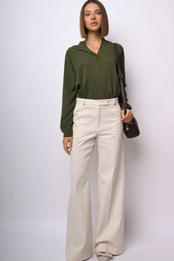 Camicia con scollo alla tunisina