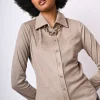 Camicia in faux suede