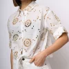 Camicia in pizzo Sangallo con nodo