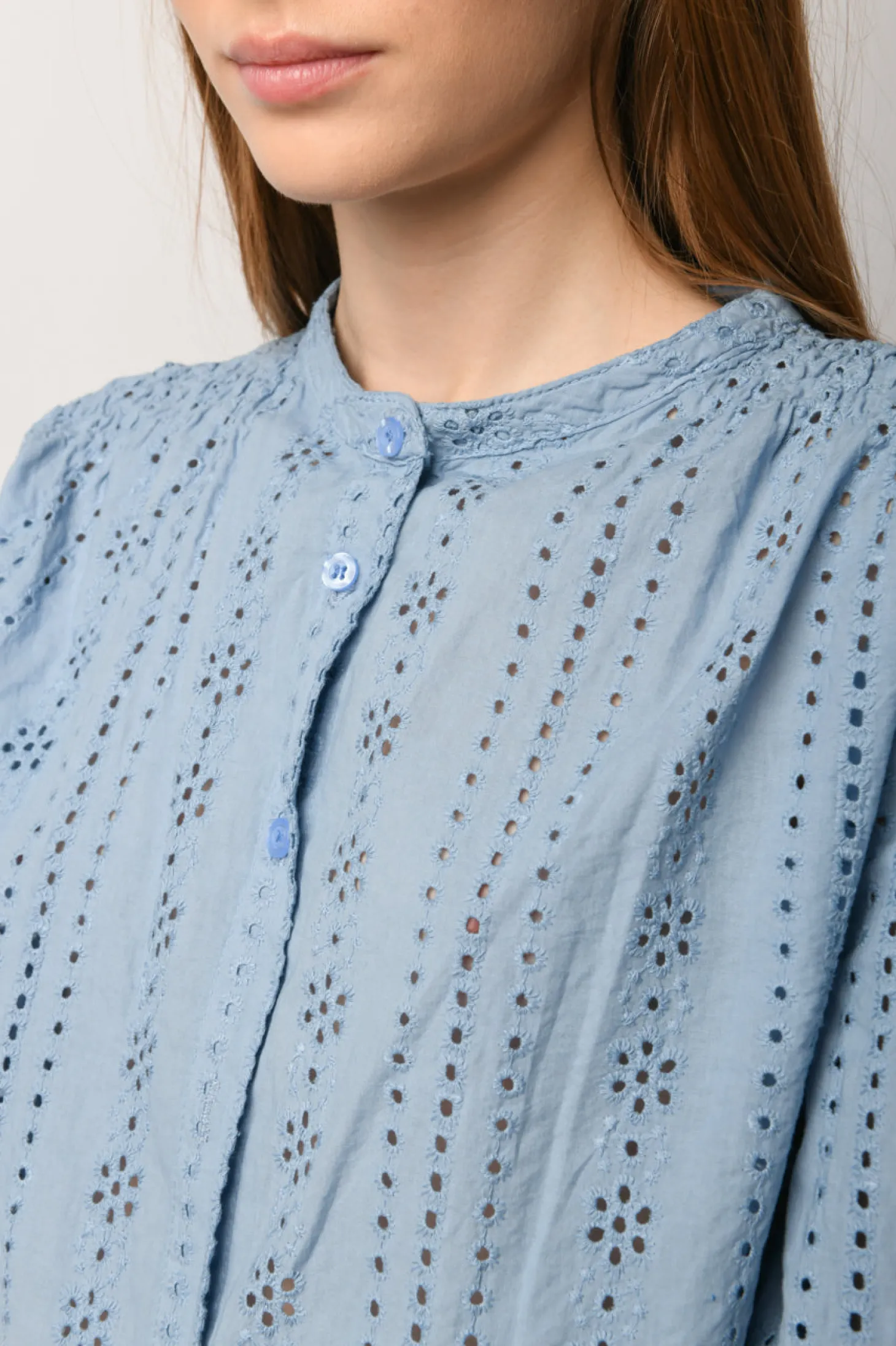 Camicia in pizzo sangallo