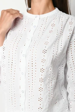 Camicia in pizzo sangallo