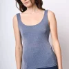 Canotta in maglia lurex