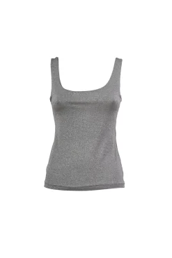 Canotta in maglia lurex
