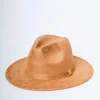 Cappello falda scamosciato