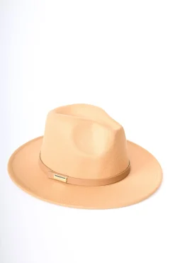 Cappello fedora con cinturino in similpelle