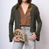 Cardigan in maglia crochet