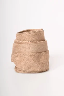 Cintura a fascia in faux suede