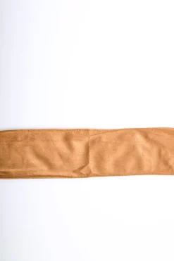 Cintura a fascia in faux suede