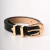 Cintura classica in pelle