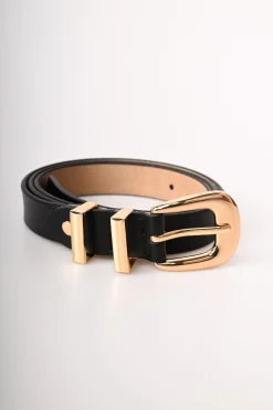 Cintura classica in pelle