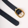 Cintura classica in pelle
