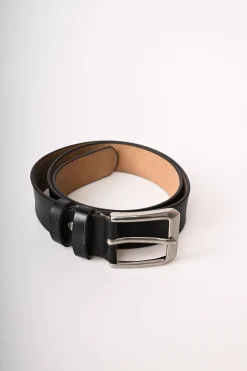 Cintura classica in pelle