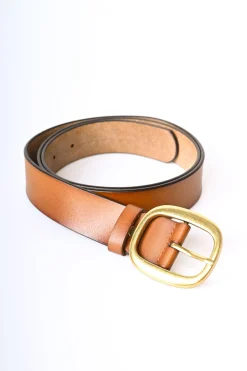 Cintura classica in pelle