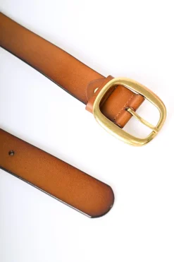 Cintura classica in pelle