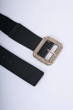 Cintura elastica con fibbia rettangolare