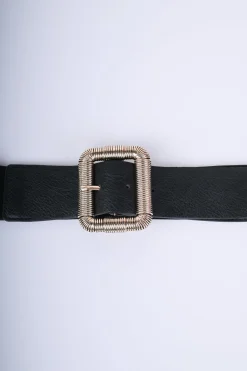 Cintura elastica con fibbia rettangolare